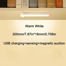 單按鍵啟動LED櫥櫃燈：可充電，磁吸，無線-適用於客廳，臥室，壁櫥照明和裝飾燈