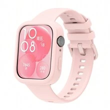 1 件套表壳和表带套装适用于华为 Watch Fit 3 色液态硅胶保护壳、糖果色保护壳和表带，适合男女佩戴，可作为返校学生的礼物 - for huawei watch fit 3 - 查看 11