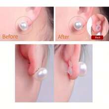 10pcs-Silicone Earring Backs For Heavy Earrings, Invisible Lift Support Pads For Droop-Free Ear Lobe, Secure Earring Lifters For Studs & Danglers