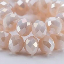 115/85/62 Chiếc 4 6 8 Mm AB Màu Sắc Mặt Kính Pha Lê Miếng Đệm Rời Hạt Để Làm Đồ Trang Sức DIY Bộ Kim Chỉ Vòng Tay Vòng Cổ Đồ Thủ Công Handmade - Sứ hạt dẹt AB - Xem 11