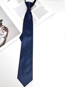 1 件拉链条纹领带适合日常和派对佩戴男士领带 - 彩色 - 查看 21