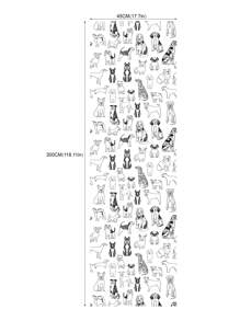 Giấy dán tường lột và dán hình chó đen trắng 17,7 inch * 6,5 / 9,8 feet, miếng dán tường có thể tháo rời, tranh tường thú cưng dễ thương, trang trí nhà cửa, nghệ thuật treo tường, trang trí tường, miếng dán cải tạo, tấm ốp tường lột, giấy dán tường, giấy dán tường, đồ trang trí mùa xuân làm mới ngôi nhà của bạn, miếng dán trang trí lễ hội quà tặng sinh nhật tốt nghiệp - Nhiều màu - Xem 5