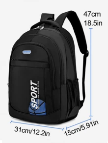 Men's/Women's Backpack For Business/Travel/High School/Middle School Students, Large Capacity Computer Backpack, Casual Travel Bag Back To School School Bag For Books - Black - View 3