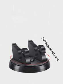 1入黑天鵝汽車行動手機支架，360度旋轉汽車導航支架，儀表板安裝，創意汽車配件 - 黑色 - 查看 3