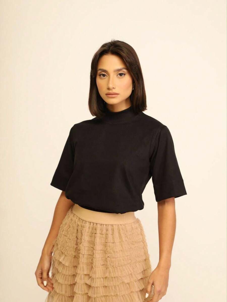 Women T-Shirts - 黑色 - 查看 1