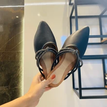 Women Flat Sandals - 黑色 - 查看 2