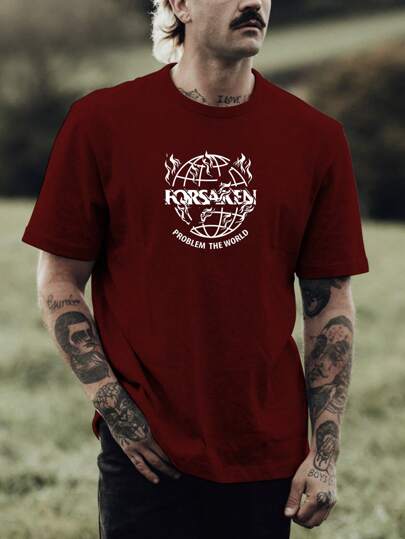 Camiseta Masculina Problem The World Problemas do Mundo 100% Algodão Fio 30.1