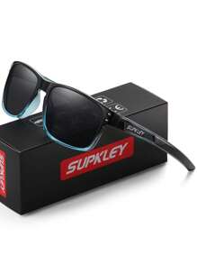 SUPKLEY原創設計運動款綠色偏光太陽眼鏡，輕便舒適，具有UV400防護功能，適用於開車、遠足、騎行、釣魚等戶外運動，是眼鏡飾品配件 - 綠色 - 查看 3