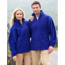 Result Unlined Active 1/4 Zip Anti-Pilling Fleece Top (N/A) - Royal Blue - View 3