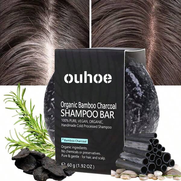 Natural Shampoo Bar (60g) | Olive & Rosemary | Soothes Itchy Scalp & Protects Hair | 5 Herbal Extract Gift Set
