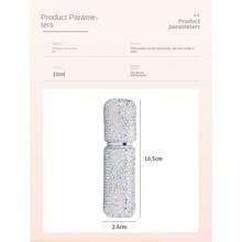 10ml Vacuum Pressing Perfume Sample Bottle With Rhinestone, Makeup Travel Mini Spray Bottle - White - View 5