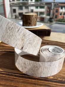 40mm X 2m Wood Grain Theme Washi Tape, Forest Tracks Series, Tree Texture Pattern, DIY Journal And Diary Decoration, Repeating Adhesive Sticker For Journaling - Multicolor - View 9