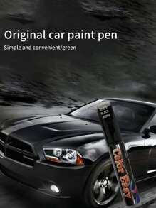 1pc Car Paint Touch Up Pen Scratch Repair Tool,  For Car Paint Finish Repair - Black - View 2