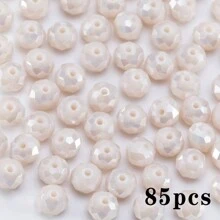 115/85/62 Chiếc 4 6 8 Mm AB Màu Sắc Mặt Kính Pha Lê Miếng Đệm Rời Hạt Để Làm Đồ Trang Sức DIY Bộ Kim Chỉ Vòng Tay Vòng Cổ Đồ Thủ Công Handmade - Sứ hạt dẹt AB - Xem 13