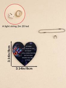 1 CÁI Thiết kế tình yêu acrylic, Mặt dây chuyền quyến rũ màu tím đầy màu sắc, Món quà lãng mạn rực rỡ, Mặt dây trang trí xe hơi, Mặt dây chuyền ba lô, Tặng một chuỗi đèn dây đồng phát sáng cho đèn ngủ phòng ngủ, Quà sinh nhật, Quà tặng cặp đôi, Quà cưới độc đáo, Quà kỷ niệm, Quà tặng cho vợ /Cô ấy/Bạn gái/Người bạn, Quà tặng cho Anh ấy/Bạn trai/Chồng, Trang trí nhà bếp, Quà kỷ niệm đặc biệt - Màu vàng - Xem 4