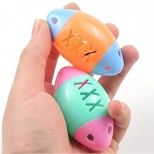 寵物貓玩具球，魚型鈴鐺球，是寵物追逐聲音玩具，能讓寵物運動和奔跑，增強樂趣 - 藍色 - 查看 8