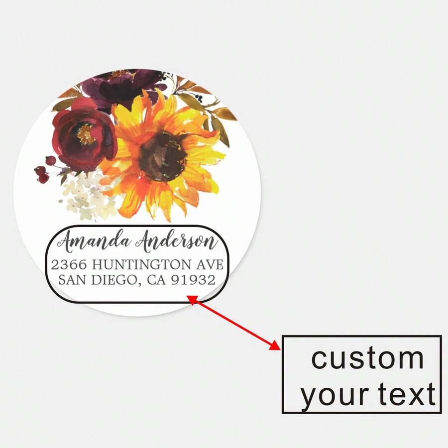 96 Chiếc Cá Tính Vòng Vòng Tròn Nhãn Dán Tùy Chỉnh Tên Ngày Cảm Ơn Bạn Dán Cô Dâu Tắm Dự Tiệc - 373 - Xem 1