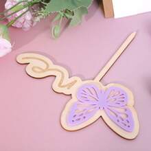 Bánh Topper đầu tiên của Bướm Tím - Trang trí tiệc sinh nhật đầu tiên của Bướm Tím, Trang trí bánh sinh nhật một con bướm tím, Bánh Topper ngọt ngào của con bướm, Bánh đập vỡ hình ảnh đầu tiên của con bướm - Màu tím - Xem 7