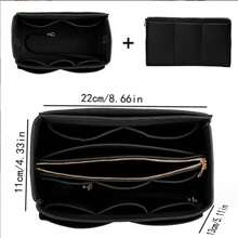 1pc Large Capacity Cosmetic Bag, Women Portable Travel Toiletry Organizer Case, Skincare Products, Phone Holder Storage Bag, Home Organizer