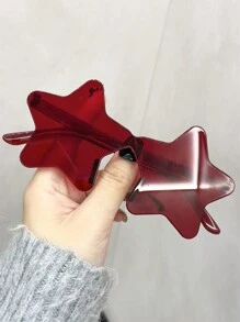 1pc糖果色五角星时尚眼镜欧美潮流五角星无框PC一体海洋球时尚眼镜系列,School - 彩色 - 查看 3