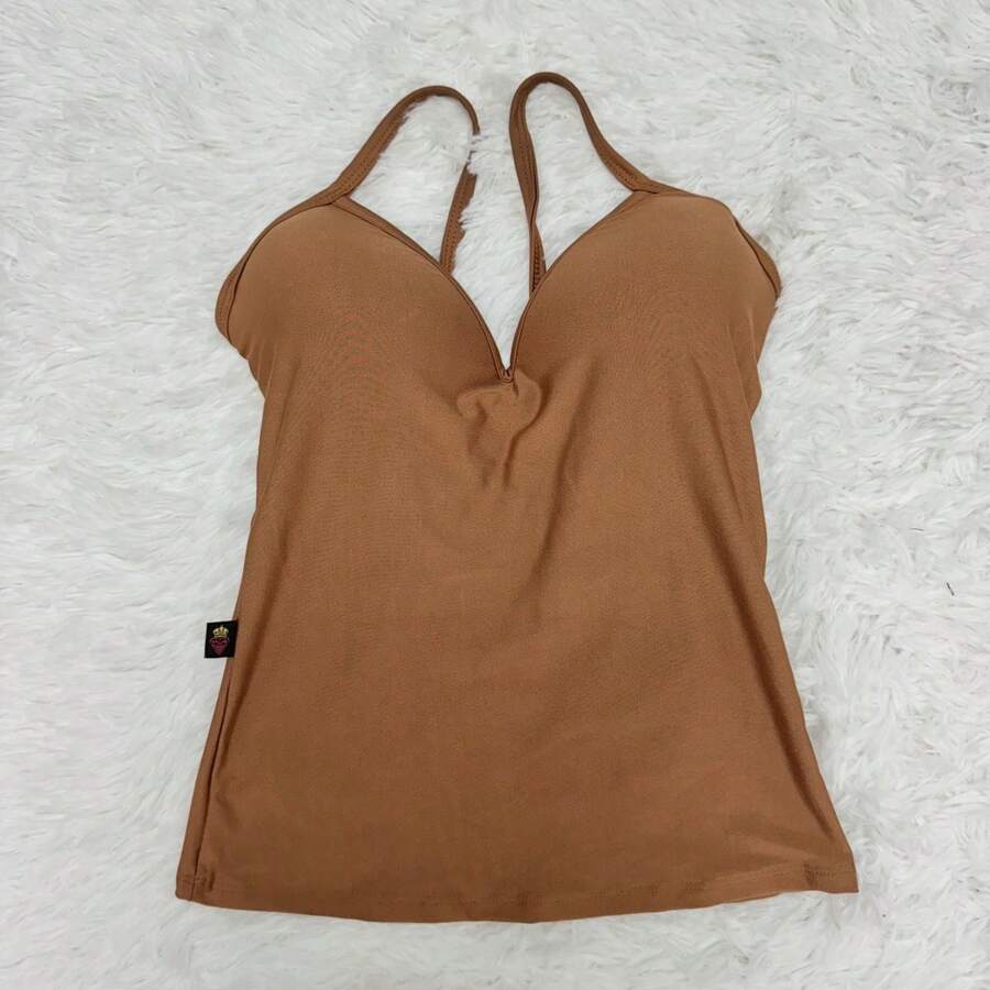 Women Tank Tops & Camis - Brown - View 1