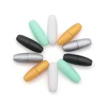 10/50Pcs Black, White, Silver, Gold, Mint Plastic Bucket Beads - Diy Jewelry Making Kit With  Separation Clasps For Necklaces And Lanyards - Separate Buckle - View 2