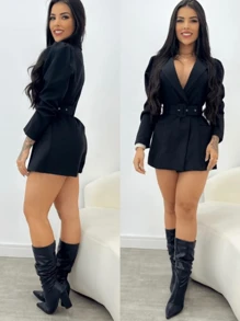 Women Two-Piece Outfits - Black - View 1