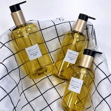 1pc 300/500ml Refillable Shampoo Bottle, Suitable For Transferring Shower Gel, Body Lotion, Travel Size Containers, Bathroom Liquid Soap Dispenser - Brown - View 2