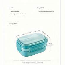 Bộ hộp cơm trưa di động hình vuông 1 cái - 3 hộp đựng Bento có thể xếp chồng lên nhau với bộ dụng cụ, chống rò rỉ, lý tưởng để đi ăn ngoài, làm việc, dã ngoại và các hoạt động ngoài trời - Nhiều màu - Xem 4