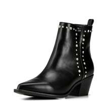 WEIDE Botines de Mujer  Botas Dama Zapatos Moda  Para Mujer Cómodo Único - Negro - Ver 3