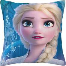 1入組動畫《冰雪奇緣》公主裝飾枕套，45x45cm（不含枕芯），單面印花，柔軟材質，適用於沙發、汽車、臥室裝飾 - W0251-24 - 查看 5