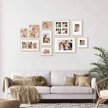 1/2/3 إطار صورة فني من الخشب الصلب بلون البلوط، إطار حائط ديكور منزلي حديث بسيط، بحجم A4 مع حامل، يمكن وضعه أو تعليقه، إطار فني، 30x40 سم، إطار خشبي نقي بحجم A3 - بلوط - مشاهدة 8