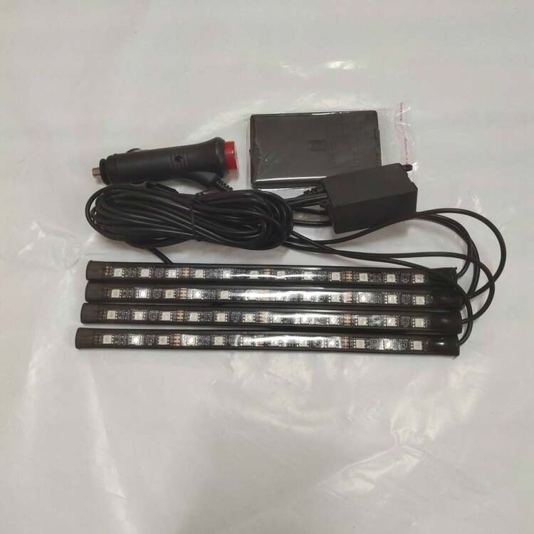 1 Bộ 72 Đèn LED Xe Hơi Ô Tô Không Khí Đèn Đèn Neon DIY RGB Nhiều Màu Sắc 48 Đèn LED Từ Xa Ứng Dụng Xe Ô Tô Điều Khiển Dải đèn Bộ - Nhiều màu - Xem 13