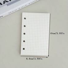 M5 Ring Refill Papers And Bags, 45 Sheets Gird/Line/Blank/Kraft Notebook, 10pcs PP Binder Storage Bags,School Supplies,Back To School