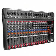 Depusheng 16 Channel Audio Mixer Sound Mixing Console With USB, PC Recording Input, XLR Microphone Jack, 48V Power, RCA Input/Output For DJ Studio Streaming Stage Perfomance For Professional And Beginners - 查看 1