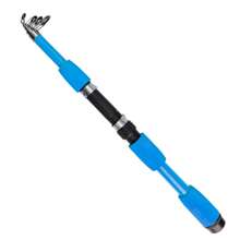 Vara de Pesca de Fibra de Vidro FTK Barata 1.8M/5.9FT, Vara Telescópica de Esportes ao Ar Livre - Azul - Visão 8
