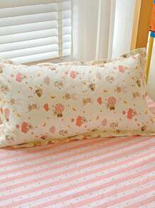 4件套（1件被套、1件床笠、2件枕套）亲肤印花床上用品套装，360°环绕，不含荧光增白剂，透气，柔软，防褪色，抗菌，保暖，适用于卧室、客房、宿舍，四季皆宜