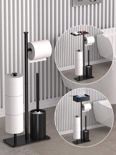 1pc Freestanding Toilet Paper Holder/Tissue Paper Dispenser, Suitable For Bathroom