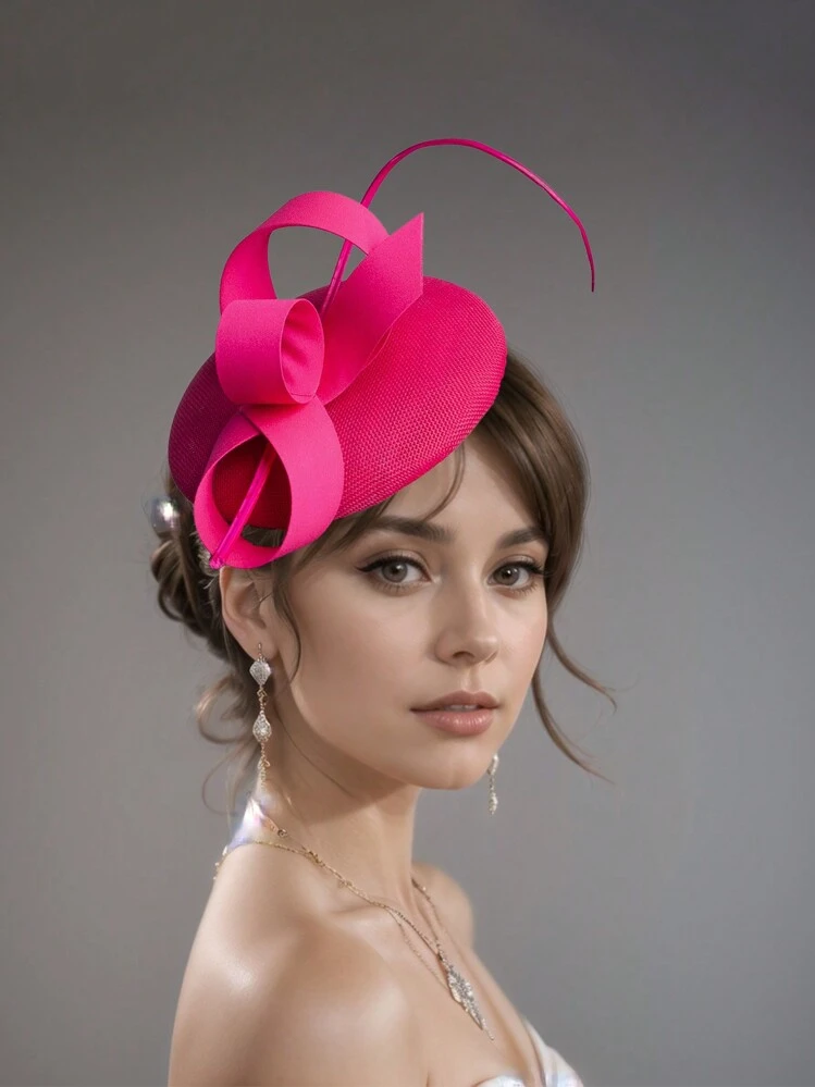 1 pièce Fascinator en forme de couronne pour le Kentucky Derby, pour thé, adapté pour les mariages, les cocktails, mini chapeau, petit chapeau, chapeau élégant, mini haut-de-forme, mini casquette, fournitures scolaires, cadeaux - Multicolore - Voir 2