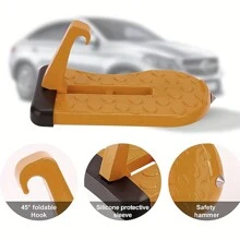 Foldable Car Roof Rack Door Step Compatible Universal Hook Assisted Walking Car Pedal Aluminum Alloy Safety Hammer - Multicolor - View 5