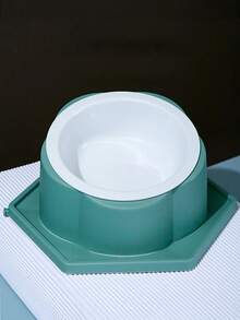 CUENCO ELEVADO PARA COMIDA DE MASCOTAS - Verde - Ver 1