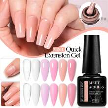 6pcs Gel Extension Nail Kit Quick Extension Gel Nail Polish Set 7ml Nail Extension Gel Construct Hard Gel Semi Permanent Acrylic Apres Extend Gel Nude Pink Nails UV Construction Gel For Nail Extensions Soak Off UV Gel Varnish Manicure Kit Nail Supplies Nail Art Design For Home Salon Gift For Women - 彩色 - 查看 5