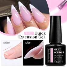 6pcs Gel Extension Nail Kit Quick Extension Gel Nail Polish Set 7ml Nail Extension Gel Construct Hard Gel Semi Permanent Acrylic Apres Extend Gel Nude Pink Nails UV Construction Gel For Nail Extensions Soak Off UV Gel Varnish Manicure Kit Nail Supplies Nail Art Design For Home Salon Gift For Women - 彩色 - 查看 8
