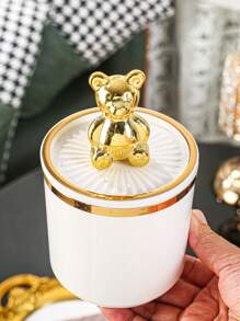 歐式玻璃糖果和餅乾罐,帶蓋適用於家庭客廳