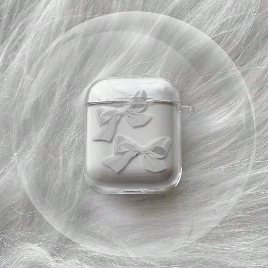 Ốp lưng bảo vệ nơ trắng đơn giản cho iPhone 2/3/Pro/Pro2/Pro3, ốp lưng trong suốt cho iPhone 4 - Trong sáng - Xem 1