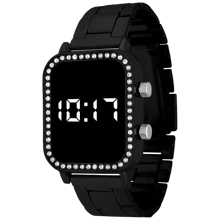Women Digital Watches - 黑色 - 查看 1