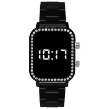 Women Digital Watches - 黑色 - 查看 2