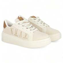 Tenis Vizzano Casual Plataforma Feminino Conforto Macio Original - Champanhe - Visão 4