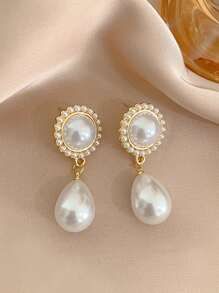 5pcs/Set Tassel Faux Pearl Flower Earrings Set, Elegant & Unique High-End Design Earrings Valentines,Mom,Mother,Mother's Day,Gift