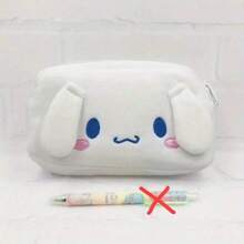 毛绒铅笔盒 - 适合学生使用的柔软卡通笔袋，带有 Y2K、旋律、设计的可爱文具收纳盒 - 圣诞节的完美礼物 - 彩色 - 查看 4